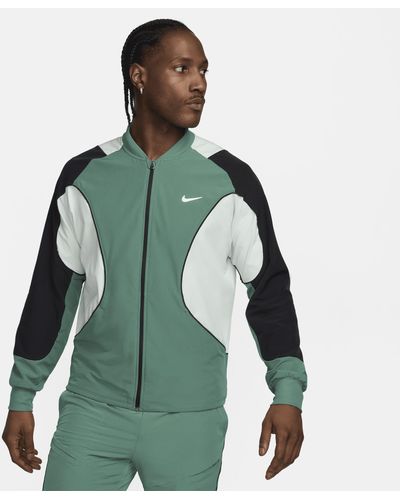 Nike Court Advantage Dri-fit Tennis Jacket - Green