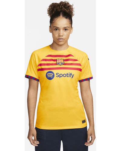 Nike Fc Barcelona 2023/24 Stadium Fourth Dri-fit Soccer Jersey - Yellow