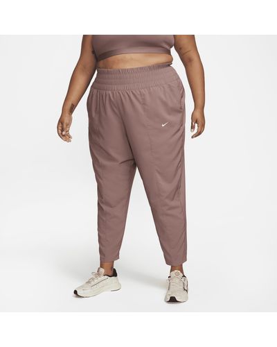 Nike Dri-fit One Ultra High-waisted Pants (plus Size) - Natural