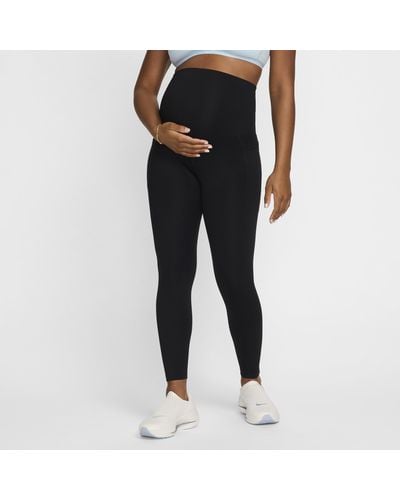 Nike (m) One High-waisted 7/8 leggings With Pockets (maternity) - Black