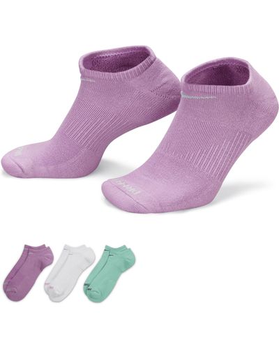 Nike Everyday Plus Cushion Training No-show Socks (3 Pairs) - Multicolor