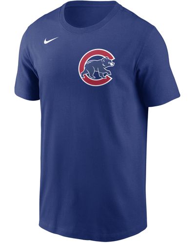 Nike Dansby Swanson Chicago Cubs Fuse Mlb T-shirt - Blue