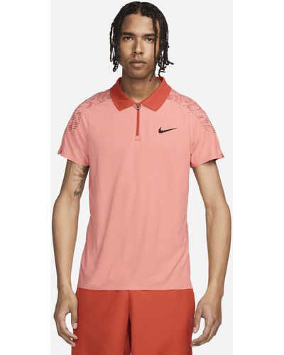 Nike Slam Dri-fit Adv Tennis Polo - Red