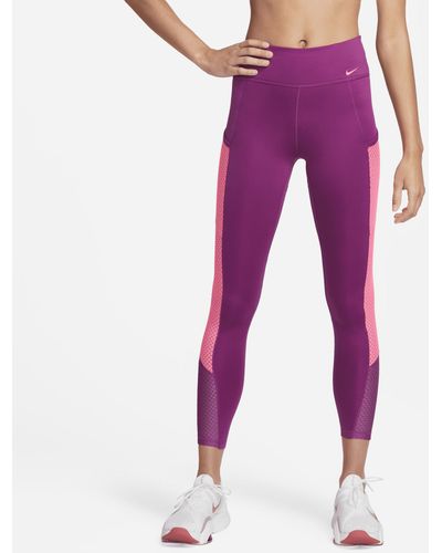 Purple Nike Pants, Slacks and Chinos for Women | Lyst