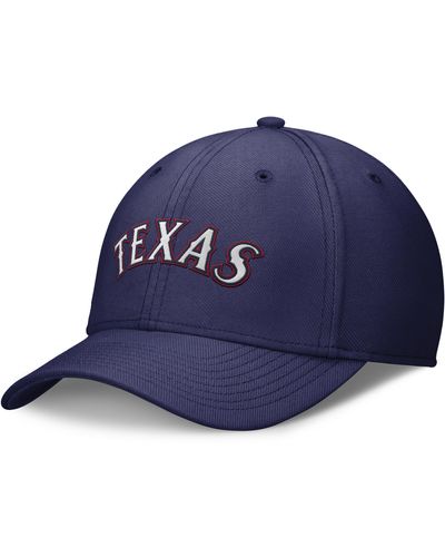 Nike Texas Rangers Evergreen Swoosh Dri-fit Mlb Hat - Blue