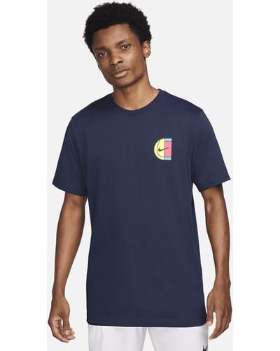Nike T-shirt da tennis court - Blu