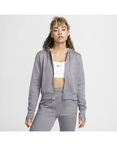 Nike Therma-fit One Full-zip Hoodie - Gray