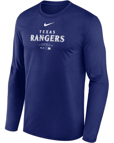 Nike Kansas City Royals Authentic Collection Practice Dri-fit Mlb Long-sleeve T-shirt - Blue