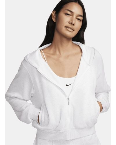 Nike Sportswear Chill Terry Loose Full-zip French Terry Hoodie - White