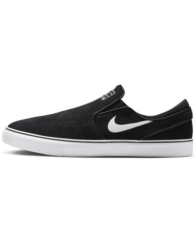 Nike Sb Janoski+ Slip Skate Shoes - Black
