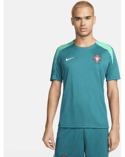 Nike Portugal Strike Dri-fit Football Short-sleeve Knit Top Polyester - Blue