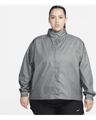 Nike Fast Repel Running Jacket (plus Size) - Gray