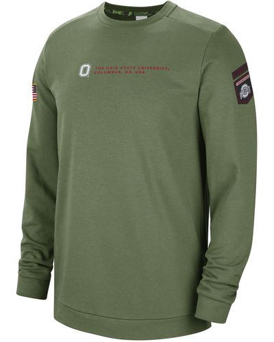 Nike College Dri-fit (ohio State) Crew-neck Sweatshirt - Green