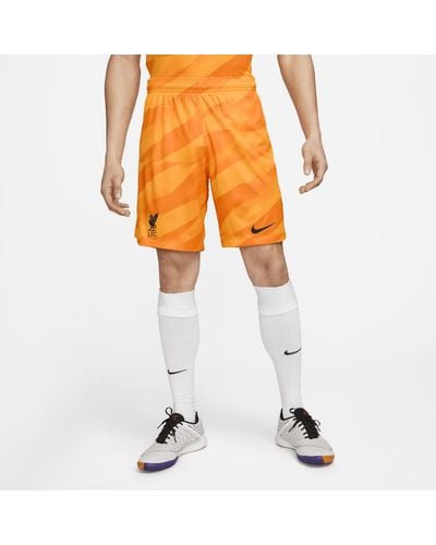 Nike Shorts da calcio dri-fit liverpool fc 2023/24 stadium da uomo - Arancione