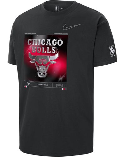 Nike CHICAGO BULLS COURTSIDE MAX90 NBA T-SHIRT Black - black
