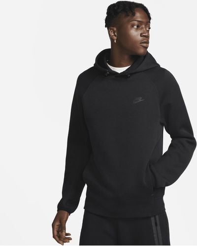 Nike Felpa pullover con cappuccio sportswear tech fleece - Nero