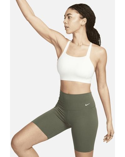 Nike Zenvy Gentle-support High-waisted 8" Biker Shorts - Green