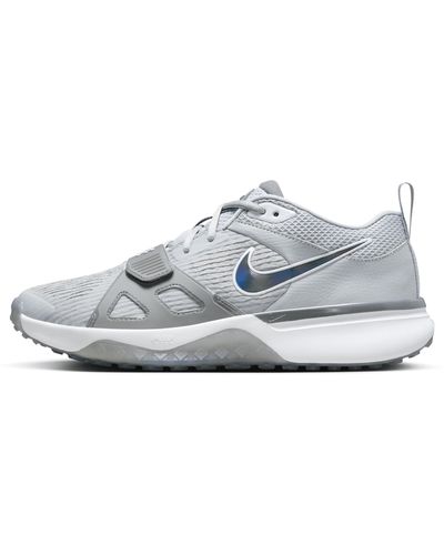 Nike Air Zoom Diamond Elite Turf Baseball Shoes - Gray