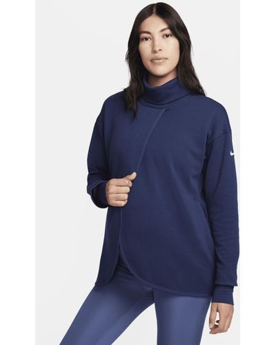 Nike (m) Reversible Pullover (maternity) 50% Recycled Polyester - Blue