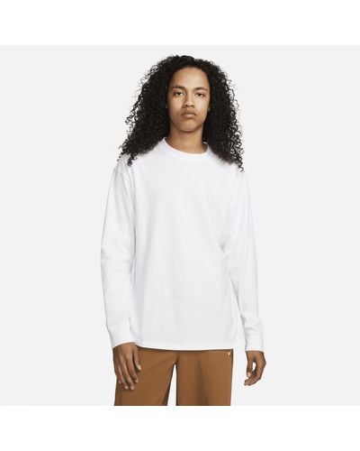Nike T-shirt da skateboard a manica lunga sb - Bianco
