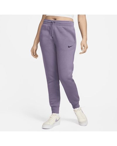 Nike Sportswear Phoenix Fleece Mid-rise Sweatpants - Purple