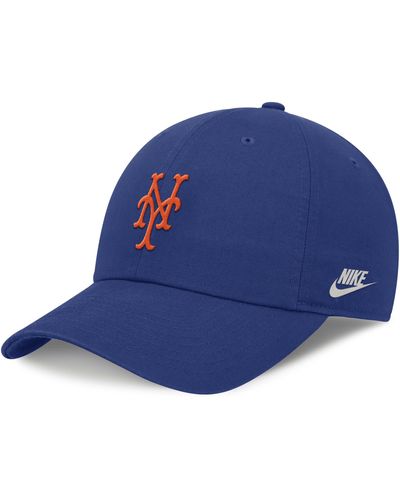 Nike New York Mets Rewind Cooperstown Club Mlb Adjustable Hat - Blue