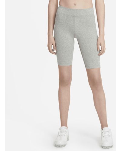 Nike Sportswear Essential Mid-rise Bike Shorts - Gray