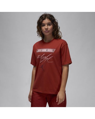 Nike T-shirt con grafica jordan flight heritage - Rosso