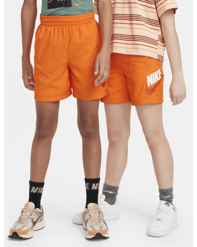 Nike Sportswear Geweven Kindershorts - Oranje