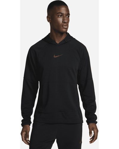 Nike Dri-fit Fleece Fitness Pullover - Black