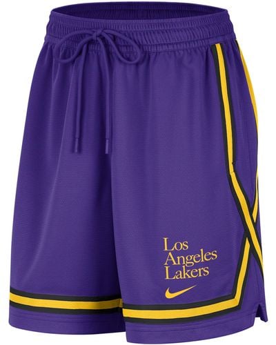 Nike Los Angeles Lakers Fly Crossover Dri-fit Nba Basketball Graphic Shorts Polyester - Purple