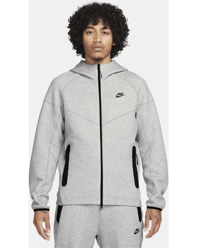 Nike Sportswear Tech Fleece Windrunner Full-zip Hoodie - Grey
