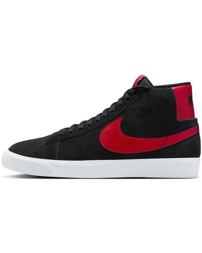 Nike Sb Zoom Blazer Mid Skate Shoes - Red