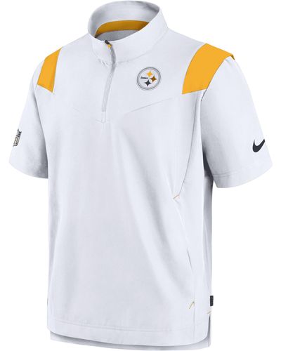 Nike Sideline Coach Lockup (nfl Pittsburgh Steelers) Short-sleeve Jacket - Blue