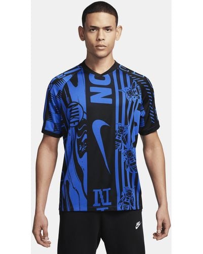 Nike Culture Of Football Dri-fit Short-sleeve Soccer Jersey - Blue