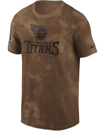 Nike Tennessee Titans Salute To Service Sideline Nfl T-shirt - Brown