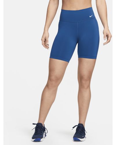 Nike Shorts per il ciclo modello ciclista a vita media 18 cm one leak protection - Blu