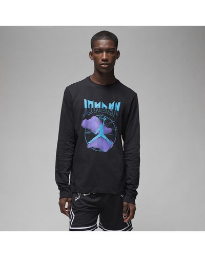 Nike Jordan Sport T-shirt Met Lange Mouwen - Zwart