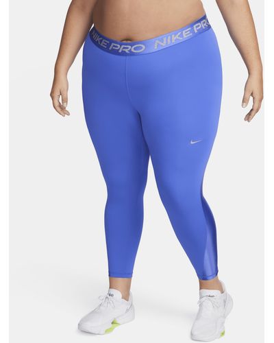 Nike Plus Size Mid-rise 7/8 leggings in Blue