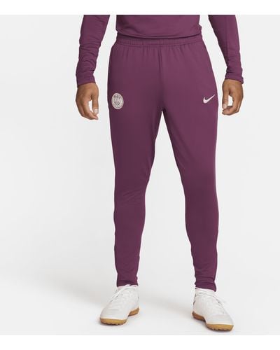 Nike Paris Saint-germain Strike Dri-fit Football Knit Trousers - Purple