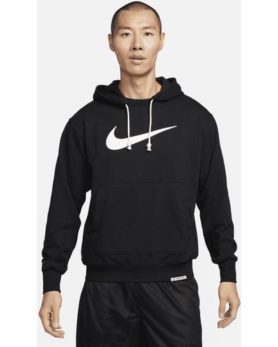 Nike Standard Issue Dri-fit Baseball Pullover Hoodie - Black