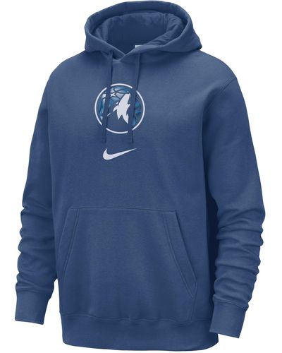 Nike Minnesota Timberwolves Club Fleece City Edition Nba Pullover Hoodie - Blue