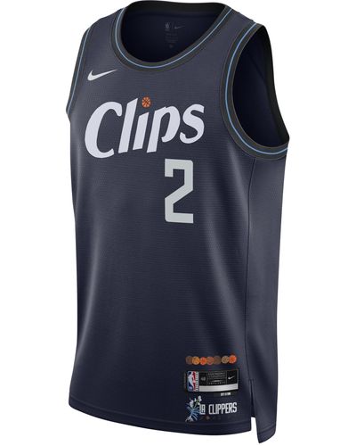 Nike Kawhi Leonard La Clippers City Edition 2023/24 Dri-fit Nba Swingman Jersey 50% Recycled Polyester - Blue