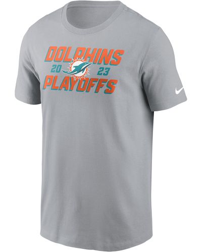 Nike Miami Dolphins 2023 Nfl Playoffs Nfl T-shirt - Gray