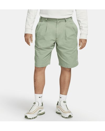 Nike Life Pleated Chino Shorts - Green