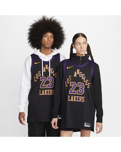 Nike Lebron James Los Angeles Lakers 2023/24 City Edition Dri-fit Adv Nba Authentic Jersey - Black