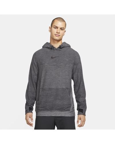 Nike Pro Therma-fit Adv Fleece Pullover Hoodie - Grey