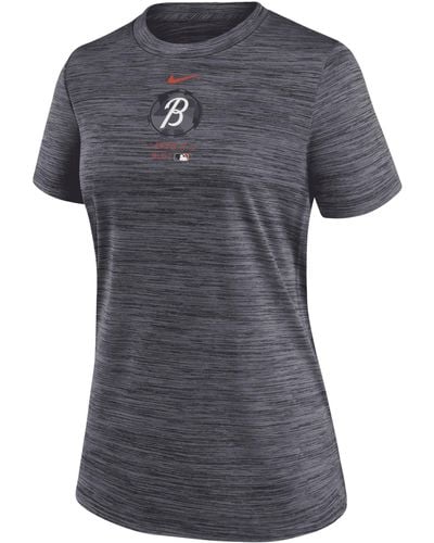Nike Baltimore Orioles Authentic Collection City Connect Practice Velocity Dri-fit Mlb T-shirt - Gray