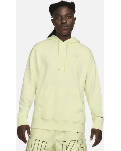 Nike Sportswear Club Fleece Pullover Hoodie Cotton - Yellow