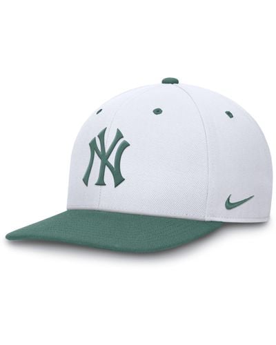 Nike New York Yankees Bicoastal 2-tone Pro Dri-fit Mlb Adjustable Hat - Blue